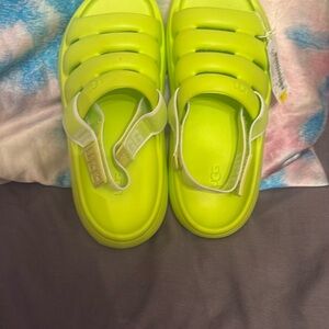 UGG Green Sandals Slip-On Comfort